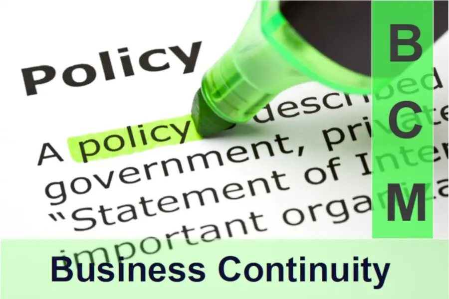business continuity management policy, business continuity policy, bcm policy